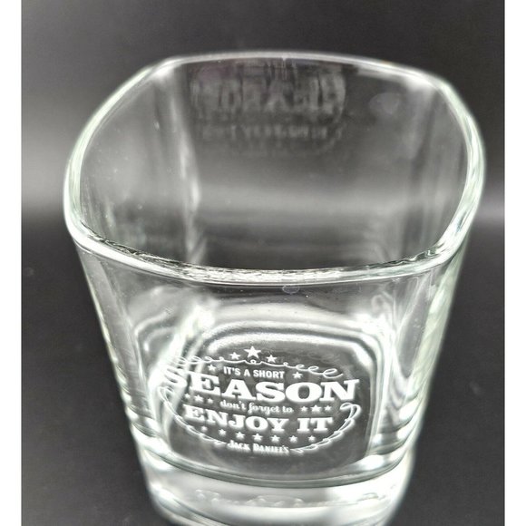 Jack Daniels Lowball Glass It's A Short Season Don't Forget To Enjoy It + other - Picture 6 of 10